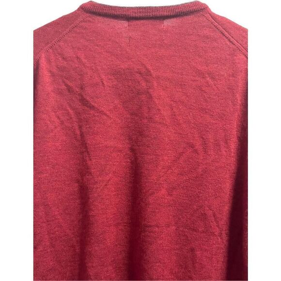 Men's Toscano Firenze Pure Merino Wool V Neck Sweater Size Extra Large - Picture 3 of 7